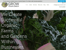 Tablet Screenshot of growyourlunch.com